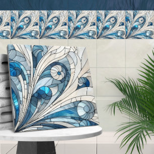 Azulejo De Cerâmica Arte Deco Vidro Estido Ornamento Mosaico