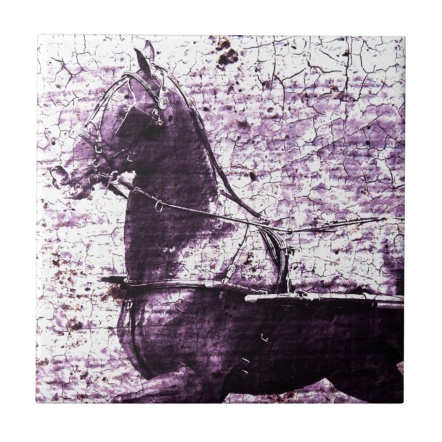 Azulejo De Cerâmica Arte Digital Hackey Crackle (Frente)