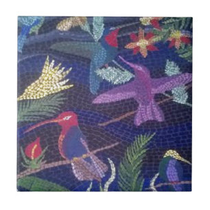 Azulejo De Cerâmica Arte do original do mosaico do colibri