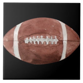 Azulejo De Cerâmica Arte em Aquarela de Futebol Americano Vintage