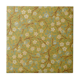 Azulejo De Cerâmica Arte Floral Vintage de William Morris Clover