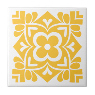 Azulejo De Cerâmica Arte Folclórica em Flor