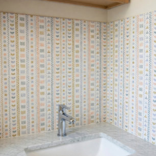 Azulejo De Cerâmica Arte Folclórica Escandinava com Motif Nórdico