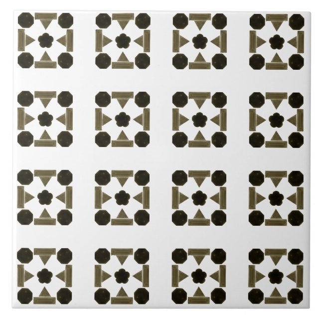 Azulejo De Cerâmica Arte Geométrica Diamond (Frente)