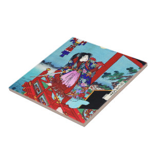 Azulejo De Cerâmica Arte Legal oriental do guerreiro Hero