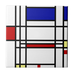 Azulejo De Cerâmica Arte moderna de Mondrian