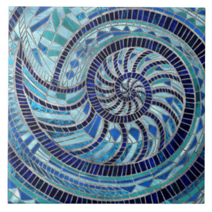 Azulejo De Cerâmica Arte mosaica Nautilus Shell