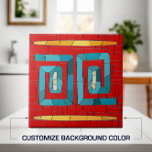 Azulejo De Cerâmica Arte Mosaica Tribal Colorida<br><div class="desc">Arte Mosaica Tribal Colorida Personalize a cor de fundo para ajustado da sua decoração.</div>