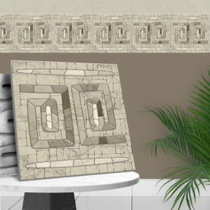 Azulejo De Cerâmica Arte Mosaica Tribal Sand