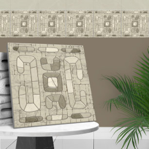 Azulejo De Cerâmica Arte Mosaica Tribal Sand