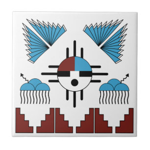 Azulejo De Cerâmica Arte Nativa Americana do Sudoeste