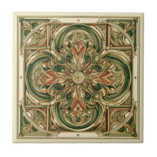 Azulejo De Cerâmica Arte Nova Alta
