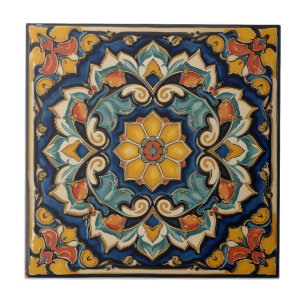 Azulejo De Cerâmica Arte Novo Deco Majólica Floral Artesanal Vintage