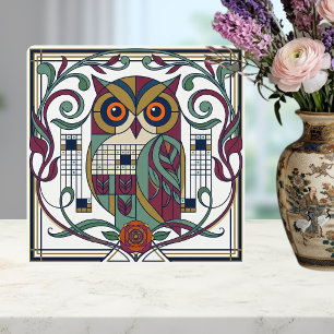 Azulejo De Cerâmica Arte Novo Floral Cerâmica Geométrica Fantasiosa de