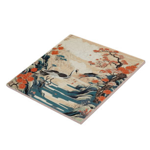 Azulejo De Cerâmica Arte Ornamental Tradicional Japonesa Kutani 3