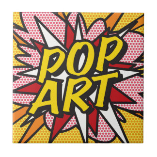 Azulejo De Cerâmica ARTE POP Arte Divertida de Quadrinhos Retrô