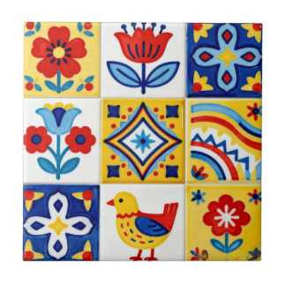 Azulejo De Cerâmica Arte Popular