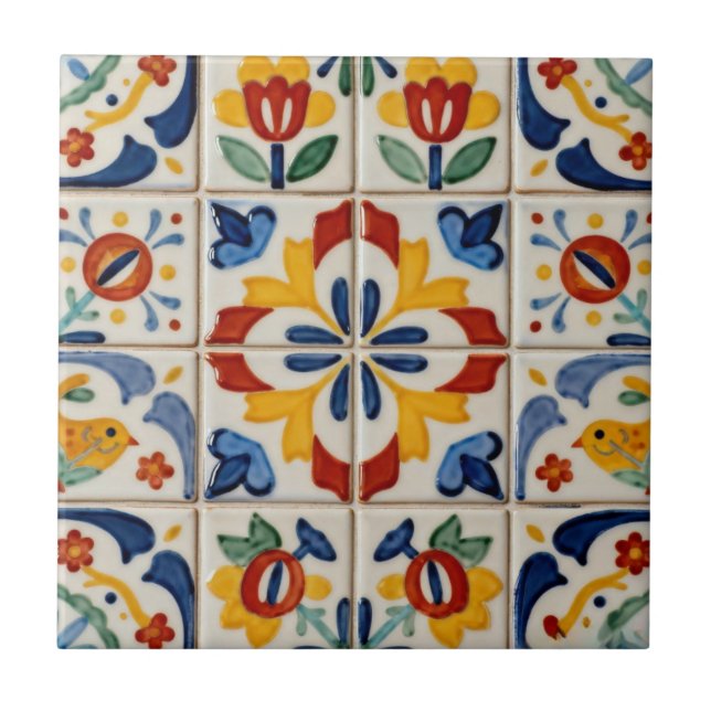 Azulejo De Cerâmica Arte Popular (Frente)