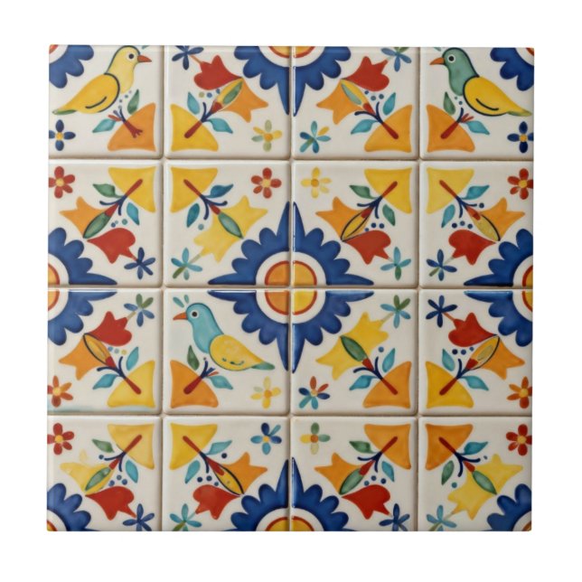 Azulejo De Cerâmica Arte Popular (Frente)