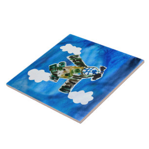 Azulejo De Cerâmica "Arte por Crianças"