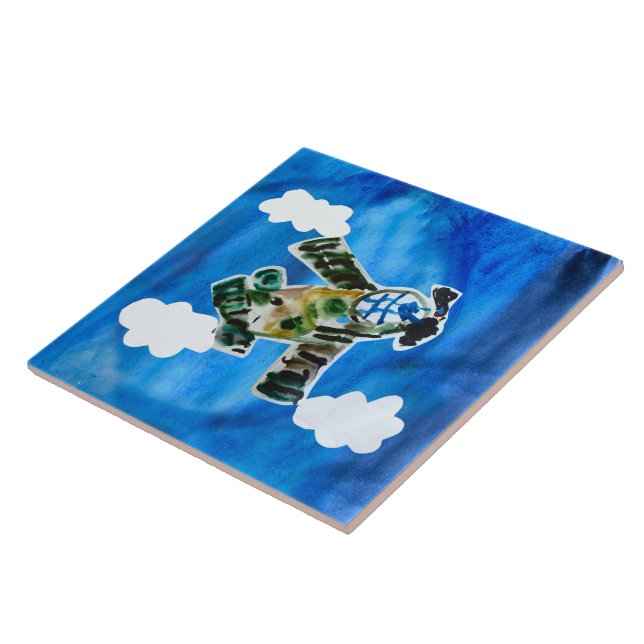 Azulejo De Cerâmica "Arte por Crianças" (Lateral)