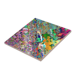 Azulejo De Cerâmica Arte psicadélico