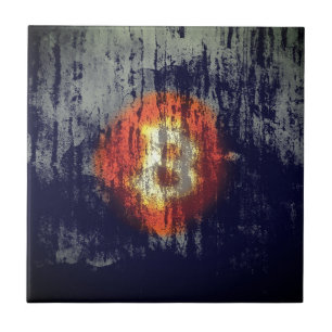 Azulejo De Cerâmica Arte Resiliente do Bitcoin