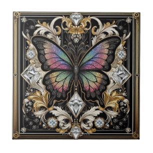 Azulejo De Cerâmica Arte Retro Art Déco Novo Arco-íris Borboleta