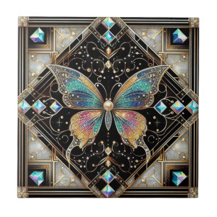 Azulejo De Cerâmica Arte Retro Art Déco Novo Arco-íris Borboleta