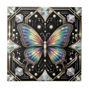 Azulejo De Cerâmica Arte Retro Art Déco Novo Arco-íris Borboleta