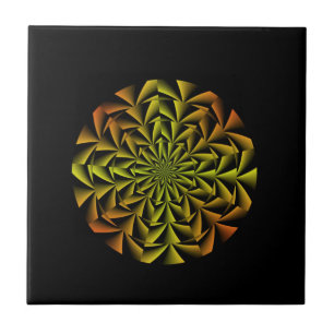 Azulejo De Cerâmica Arte Retroativa Espiral