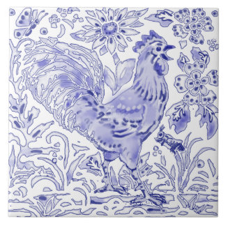 Azulejo De Cerâmica Arte Rústica Do Armário Azul