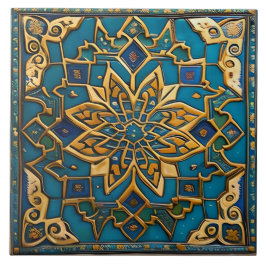 Azulejo De Cerâmica Arte tradicional cerâmica azul e laranja