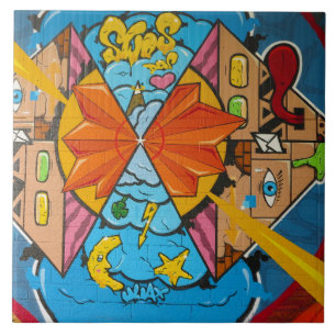 Azulejo De Cerâmica Arte Urbana 17.