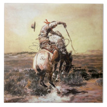 Arte Western “Slick Rider” por Charles M Russell