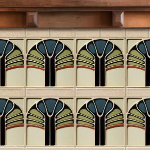 Azulejo De Cerâmica Artes Abstratas Simétricas Modernas de Meados do S