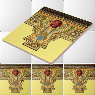 Azulejo De Cerâmica Artes e Artesanatos, artífices ou Rosas de Estilo