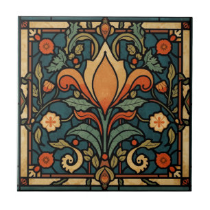 Azulejo De Cerâmica Artes e Ofícios Vintage Craftsman, Estilo Missão