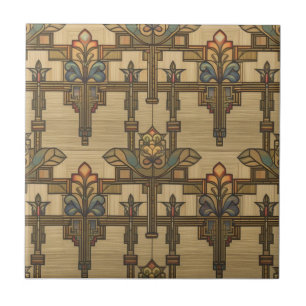 Azulejo De Cerâmica Artes & Ofícios Estilo Craftsman e Mission floral