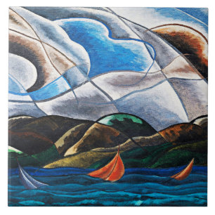Azulejo De Cerâmica Arthur Dove, Nuvens e Água