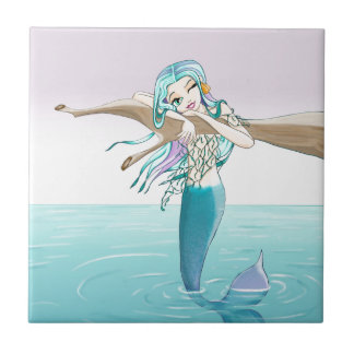 Azulejo De Cerâmica Artigos pequenos da sereia