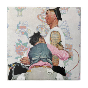 Azulejo De Cerâmica Artista do tatuagem