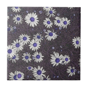 Azulejo De Cerâmica Artsy Daisies