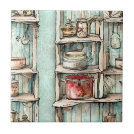 Azulejo De Cerâmica Artsy puxando a mão na cozinha russa