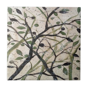Azulejo De Cerâmica Árvore Abstrato