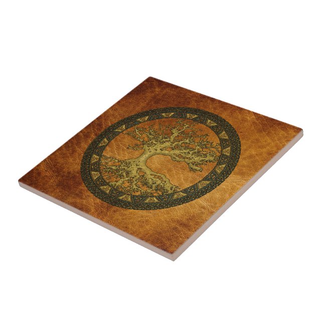 Azulejo De Cerâmica Árvore Antiga da Vida (Lateral)