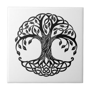 Azulejo De Cerâmica Árvore celta da vida