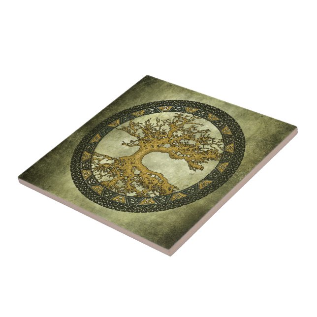 Azulejo De Cerâmica Árvore da Vida Antiga (Lateral)