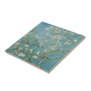 Azulejo De Cerâmica Árvore de amêndoa na flor por Vincent van Gogh