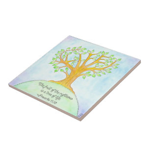 Azulejo De Cerâmica Árvore de Azulejo/Trivet